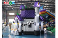 China 5m 16ft Horrific Inflatable Halloween Haunted House With Dead Tree Led Lighting supplier