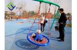 China 100cm Nest Outdoor Spider Web Swing Round Swing Customized For Playground supplier