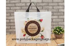 China 100 Microns Plastic Shopping Bags With Soft Loop Handles supplier