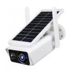 IP66 Solar Powered CCTV Camera , Rechargeable Solar Panel Outdoor Security Camera for sale