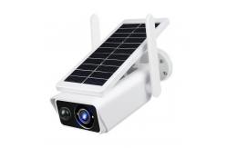 China IP66 Solar Powered CCTV Camera , Rechargeable Solar Panel Outdoor Security Camera supplier