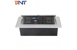 China Pop Up Desktop Power Sockets With Zinc Alloy Material Surface Panel supplier