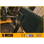 Green Vinyl 75% Weld Strength Metal Mesh Fencing 690MPa PVC Coated for sale