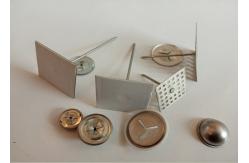 China Galvanized Steel 2 Inch Metal Insulation Hangers With Perforated Base supplier
