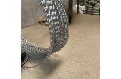 China Wholesale Hot Galvanized Razor Barbed Wire Roll Used With Chain Link Fence supplier