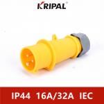 IEC standard IP44 380V 16A 32A Sleeve Industrial Plug Waterproof for sale