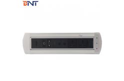 China Brushed Aluminum Alloy   Desktop Multimedia Connector With 3Mm Panel Thickness supplier