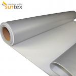 32-34 Oz. Fire Retardant Silicone Coated Fiberglass Cloth For Harsh Fire, Sparks, Liquid Iron Protection for sale