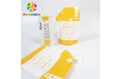 China Leak Proof Spout Pouch Packaging Glossy Surface Liquid Drink Juice Nylon Bag Laminated supplier