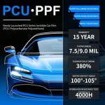 PCU Paint Protection Film High Gloss 7.5mil/9mil PCU Material Car PPF