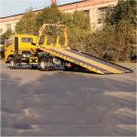 Duolika 4*2  Flatbed Trailer   One Tow Two Wrecker  Rescue Recovery Tow Truck