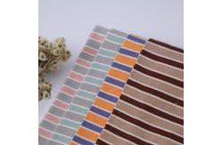 China 100 Cotton French Terry Fabric 320g 21S Stripe Double Yarn Material supplier