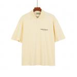 Classic Summer Blank T Shirts Polo Neck Breathable Casual Short Sleeve