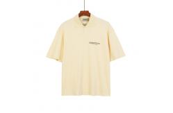 China Classic Summer Blank T Shirts Polo Neck Breathable Casual Short Sleeve supplier