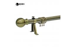 China Home Decor 28mm Metal Curtain Pole With Ball Finials supplier