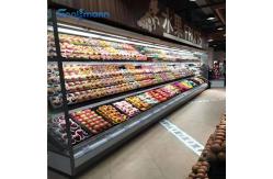 China Customizable Open Display Chiller Fruit Vegetable Beverage Cabinet Freezer 1.25m Wide supplier