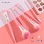 6pcs Crystal Travel Makeup Brushes Set Soft Comfortable Bristles Nylon Hair for sale
