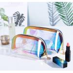 Polychrome Cosmetic Bag Transparent Holographic Fabric for sale