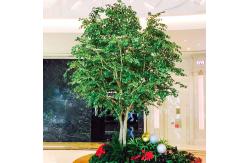 China Large Ficus Foliage Artificial Landscape Trees With Lush Green Leaves No Sunlight supplier