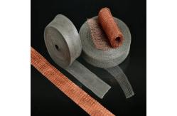 China Silver Plain Weave Stainless Steel Knitted Wire Mesh Width 200mm supplier