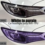 TPU Car Lamp Film Self Healing Protective White To Purple Color 0.3*15m for sale