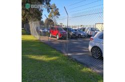 China 5ft Drive-Thru Plastic Coated Chain Link Fencing Order Station Integration supplier