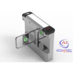 Electric Flap Barrier Gate Mechanism RFID Stainless Steel Access Control Turnstile Gate for sale