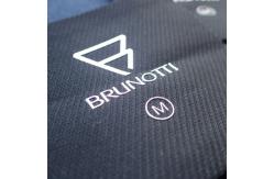 China Raised Logo Canvas 3cm Screen Printing Clothing Labels supplier