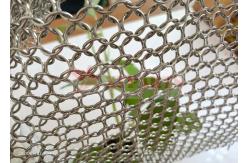 China Welded Brass Ring Mesh For Partial Wall Decoration supplier