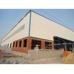 Q355 Carbon Steel Prefabricated Building , Prefab Industrial Buildings Steel Structure for sale