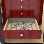 Electronic Jewelry Safe Box With Biometric Fingerprint Lock For Retailers Distributors