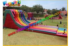 China 0.55mm Pvc Tarpaulin Commercal Inflatable Slide ，Super Six Slide For Garden supplier