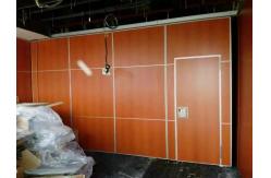 China Sliding Movable Office Acoustic Room Dividers with Aluminium Track Melamine Surface supplier