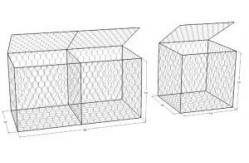 China 3.5mmx80x100mm Gabion Wire Mesh / Galvanized Gabion Box 2x1x0.5Mx2.7mm supplier