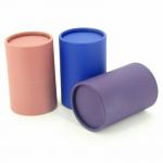 Hot Foil Stamping Corrugated Paper Cans Packaging Cardboard Paper Tube Candle Packaging for sale