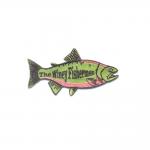 Fishing Embroidery Logo Patches , Ironing Back Clothes Badges And Patches for sale