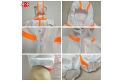 China Anti Liquid Taped Seam Disposable Protective Coverall supplier