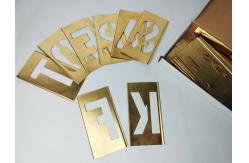 China Custom Adjustable Brass Interlocking Stencil Letter And Figure supplier