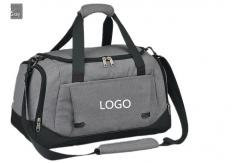 China 35L Grey Classical Custom Canvas Duffle Bags  For Traveling / Sporting supplier