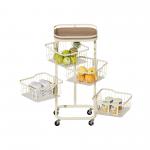 Rotating Storage Organizer Household Utility Cart Multifunctional Rolling Cart for sale