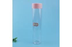 China 550ml 29oz Transparent PET Plastic Juice Bottle With Screw Cap supplier