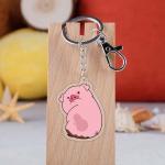 Cartoon Character Gravity Falls Printed Transparent Acrylic Keychain With Metal Ring for Durable Gift for sale