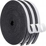 Closed Cell Foam Weather Stripping Door Seal Soundproof Self Adhesive Insulation Strips for sale