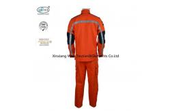 China Orange 100 Cotton State Electricity FR Uniform With Reflective Tapes supplier