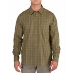 180 GSM Men Long Sleeve Shirt Cotton 65% Polyester 35% Checked Fabric for sale