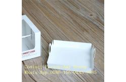 China Gift 350g White Display Paper Box For Chocolate Packaging With Window supplier