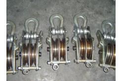 China QHS 50KN Dual Sheave Hoisting Tackle With Both Side Opening Iron Hoisting Block supplier