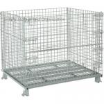 Medium Duty 48x40 Foldable Collapsible Wire Container 3000 Lb Capacity for sale