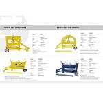 120mm Garden Machine Tools Semiautomatic Brick Cutting Machine