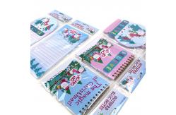 China Christmas Custom Printed Notebooks Rectangle Shape Listpad 80gsm Inner Paper supplier